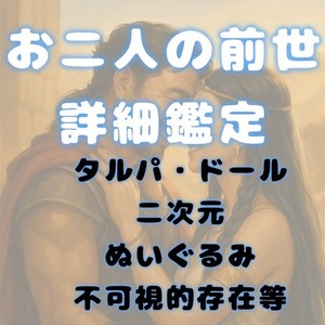 恋人、片想い、タルパ、二次元、ドール、不可視との前世について詳細に占います。