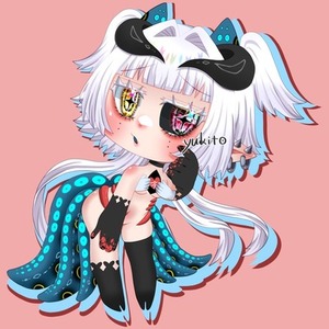 等身低めの可愛いちびキャライラスト制作✨