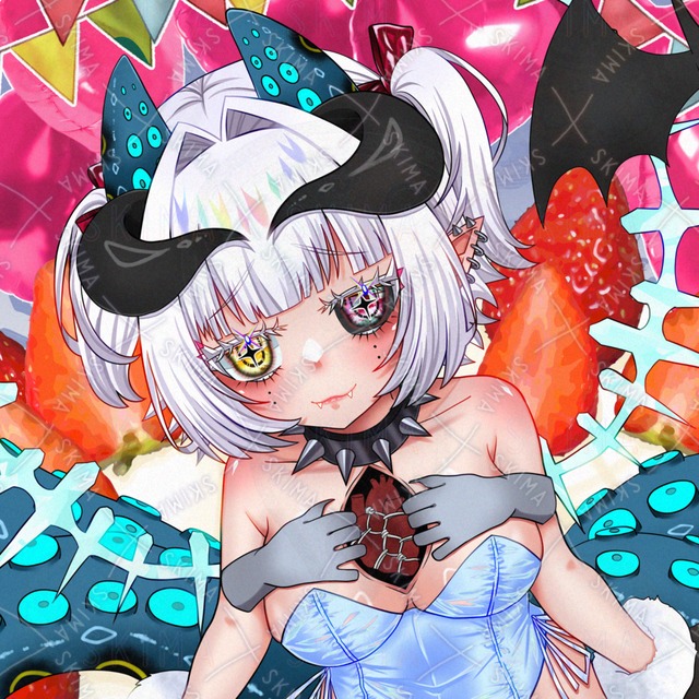 パキっとしたカラーで可愛いアイコンイラスト制作✨