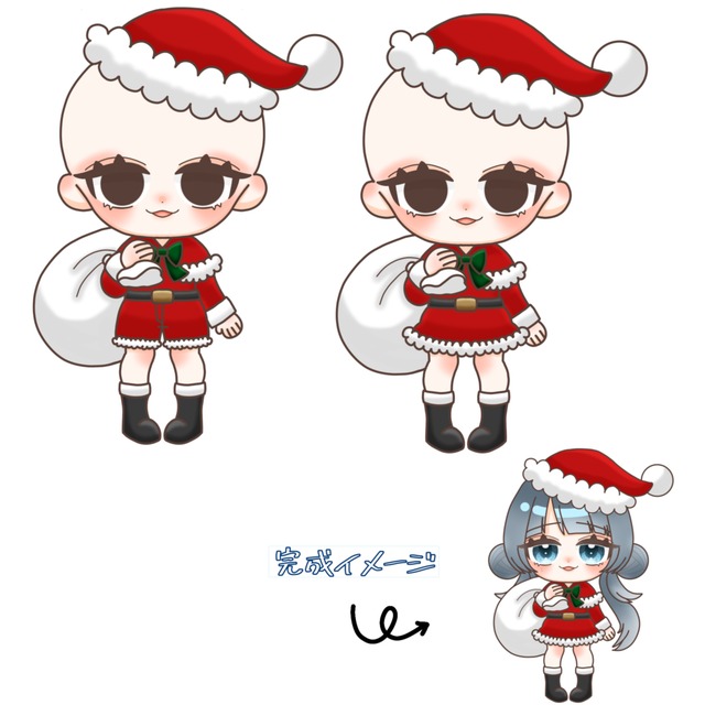 クリスマス量産SDイラスト