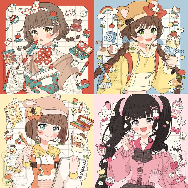 商用利用0円でどこか温かみを感じる雰囲気の人物キャライラスト描きます