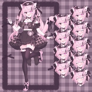 商用、衣装デザインOK 等身イラスト