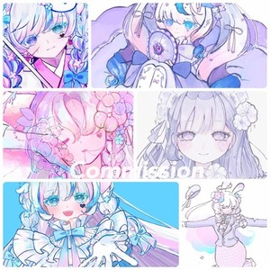 アイコン・全身立ち絵・MVイラストをお描きします