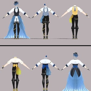 3Dキャラ衣装モデル(男性キャラ向け)製作します