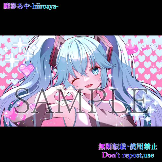 ボカロMV、歌ってみた、サムネイル等のイラスト制作