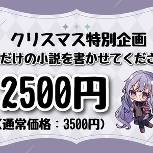【クリスマス特別企画】貴方だけの小説を書かせてください【12月31日まで】