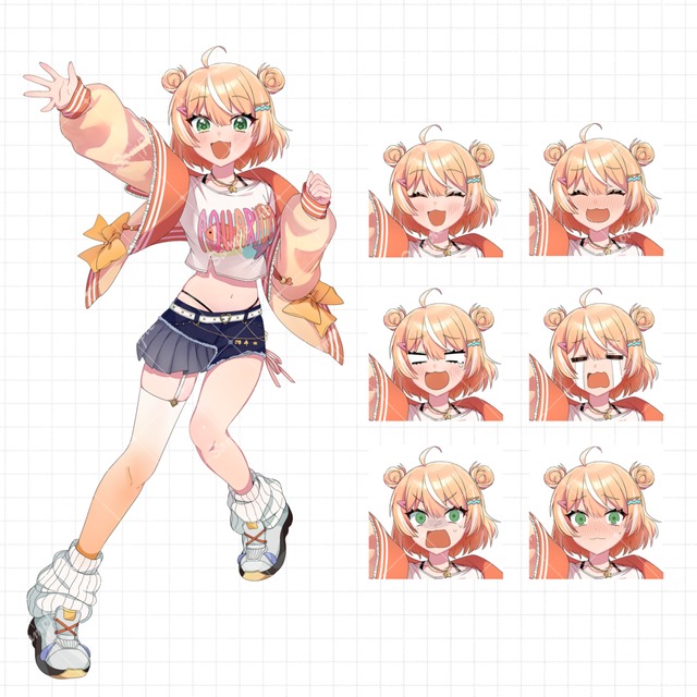 【期間限定!!】立ち絵＋表情差分6種セット　イラスト制作いたします！