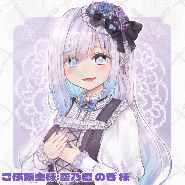 フリルいっぱいなお洋服のSNSアイコン描きます！