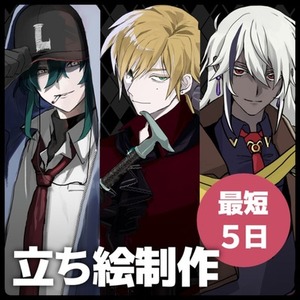 TRPG用立ち絵制作【最短5日】