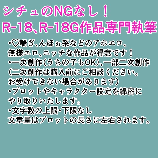 【期間限定割引中】大人向け小説の執筆