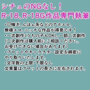 【期間限定割引中】大人向け小説の執筆