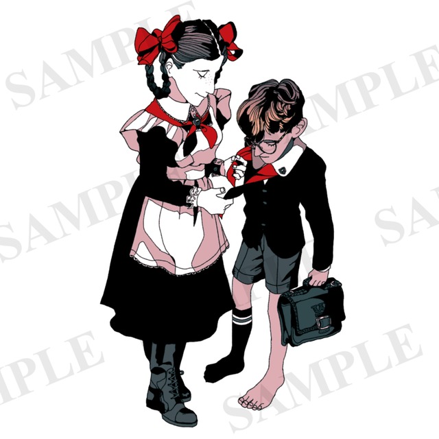 【モノクロ】表紙・挿絵描きます