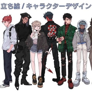 かわいい＋毒／おしゃれ×ダークな世界観キャラを制作します