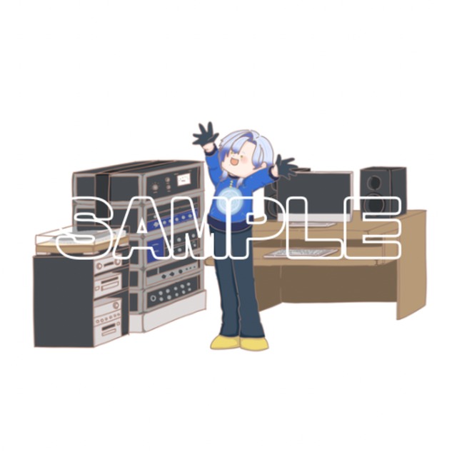 やわらかい色合いのキャラクターアイコン制作します