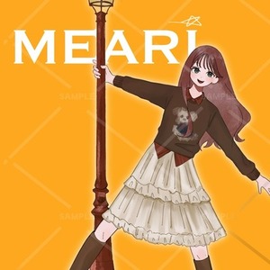 カラー全身(お名前入れ、背景透過可！キャラクターシートなどにご利用ください)