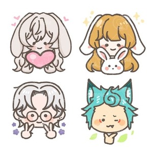 修正なし◎ゆるかわ顔アイコン｜1,000円