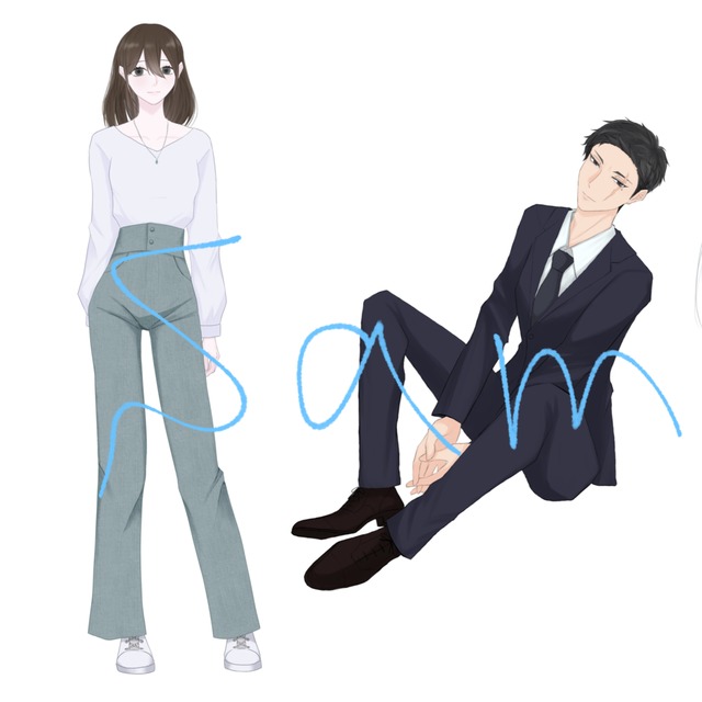 TRPG用全身立ち絵