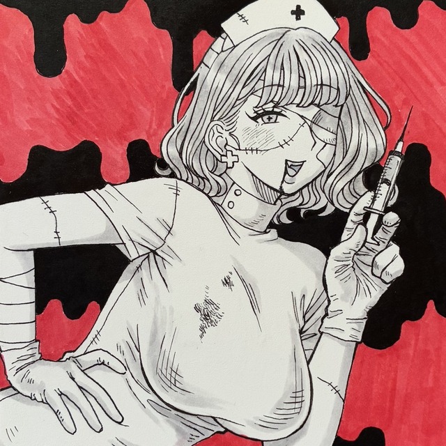 アナログイラスト原画