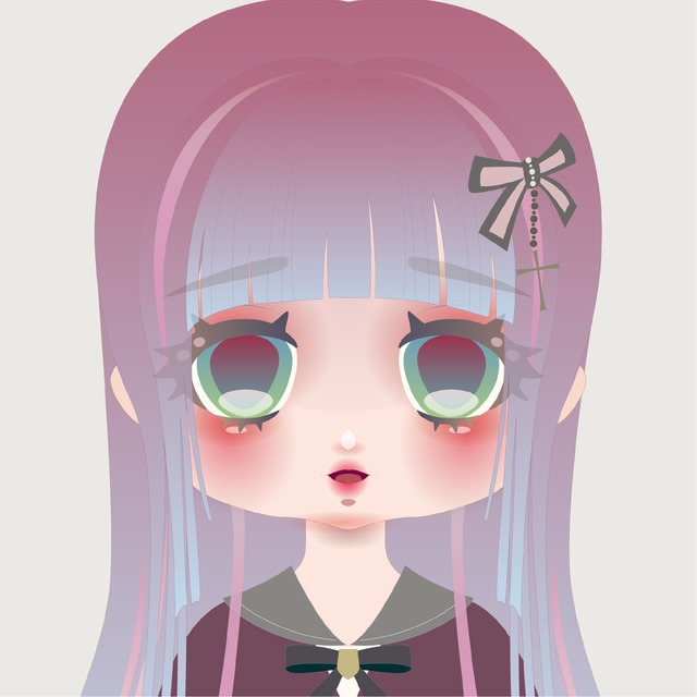 アンニュイなドール風SNSアイコン描きます