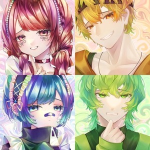 様々な絵柄でアイコン描きます