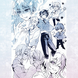 商用利用可能◎詰め合わせ・モノクロ一枚絵を描きます❄︎ ペアも可◎挿絵や宣伝に！