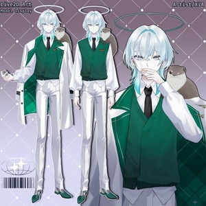 Live2D用パーツ分けイラスト全身　作ります！