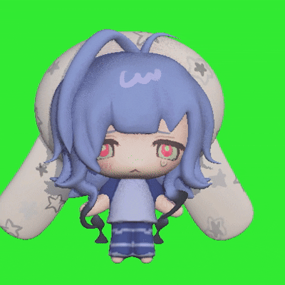 3dモデル回転グリーンバック動画