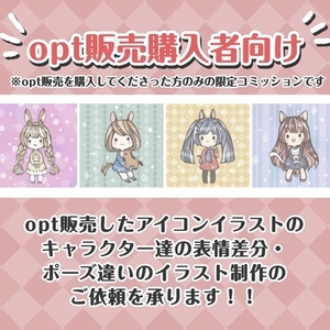 【opt販売購入者限定】表情差分・ポーズ違い制作