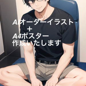 SKIMA向け・AIオーダーイラスト＋A4ポスター版