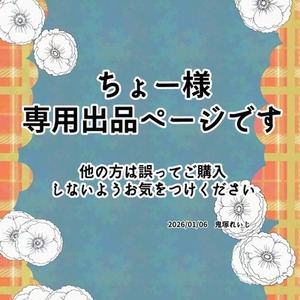 ちょー様用専用出品になります