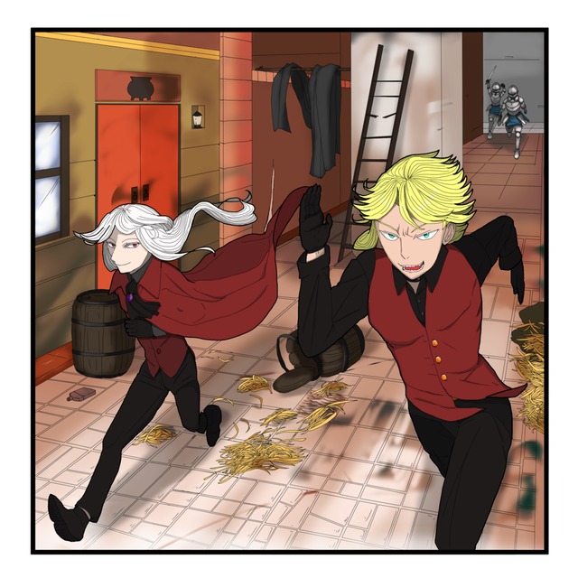 【背景あり】単体・バディのシーンイラスト