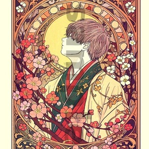 アール・ヌーヴォー風イラスト描きます！