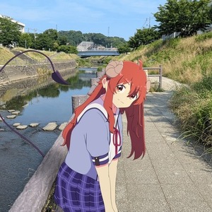 写真背景&times;アニメ風イラスト