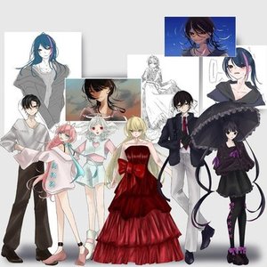 等身立ち絵イラスト