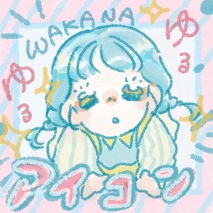 鉛筆調✏️女の子のアイコンイラスト