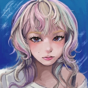 写真から似顔絵アイコンを描きます