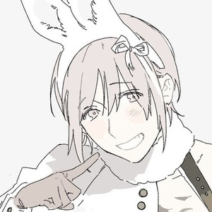 パステルな印象のバストアップイラスト