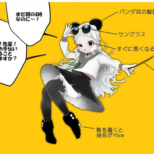 キャラデザ・立ち絵　人外可能