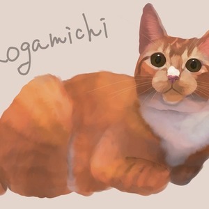 日本画をルーツにあなたの猫を描きます