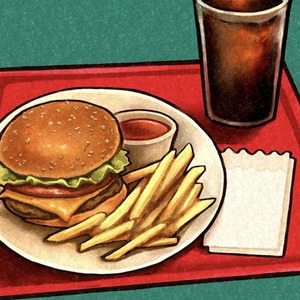 食べ物のカットイラスト制作（メニュー・POP・zine表紙等）