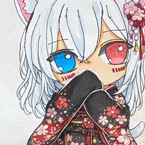 アナログで心を込めたアイコン描きます。