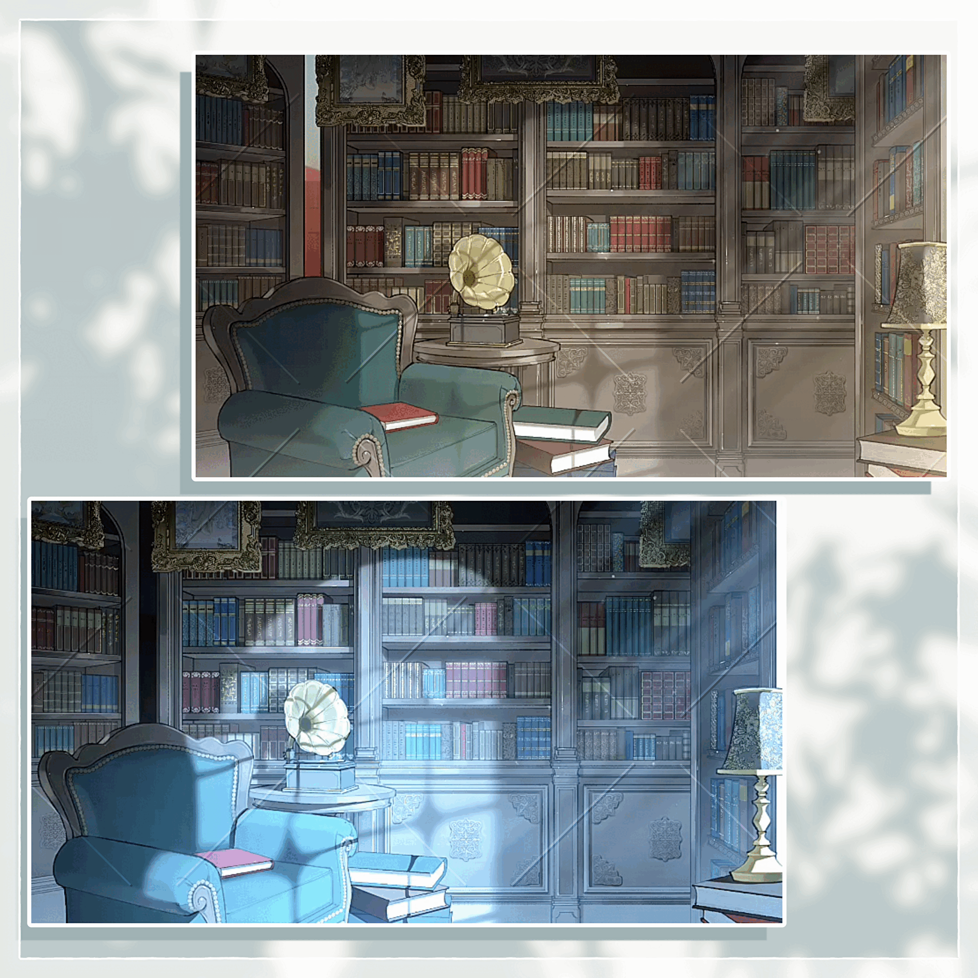 光の柔らかさを伝える背景制作