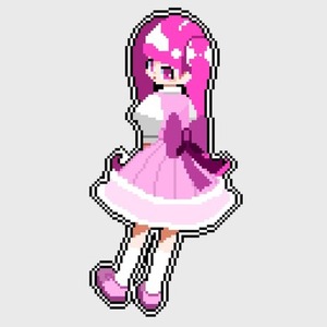 かわいいドット絵全身立ち絵