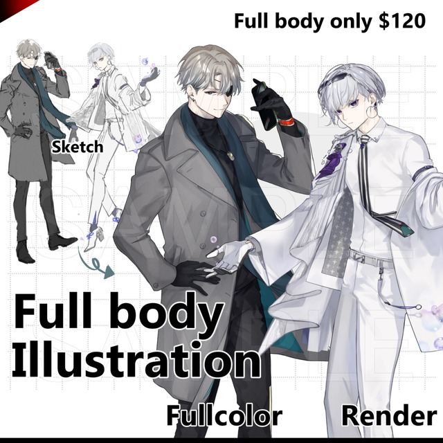 Full-body illustrationの商品画像