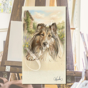 『絆を飾る』愛するペットの魂を描く、デジタル肖像画（イラスト）制作します♪