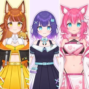 【VTuber向け】Live2D用パーツ分けイラスト制作