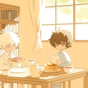 人、食べ物や動物などの一枚絵を描きます。