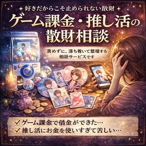 趣味や推し活で散財してしまう方の気持ち整理をお手伝いします