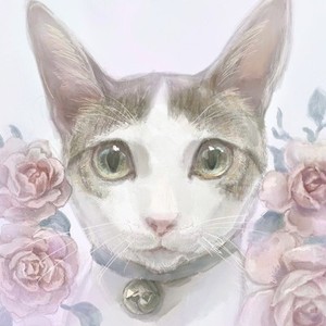 猫ちゃん、ワンちゃんの似顔絵描きます♪