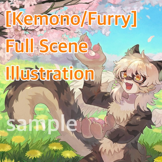 [Kemono/Furry] Full-Scene Illustration Commission 的商品圖片